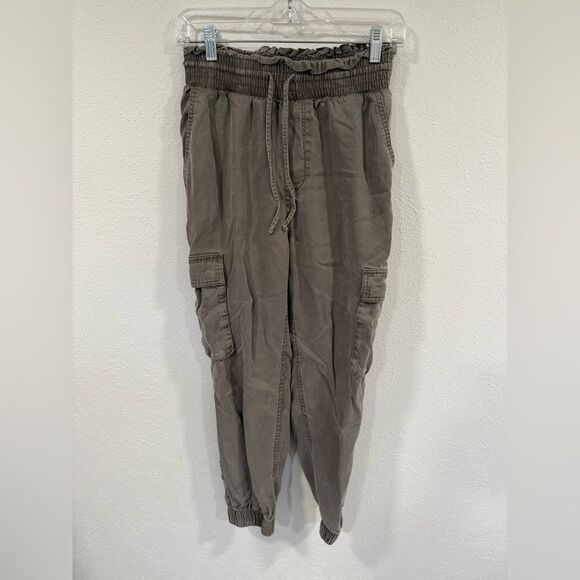 Abercrombie and Fitch Green Cargo Joggers, Size Small Regular - Picture 1 of 3